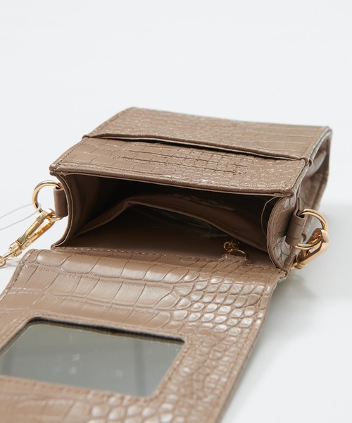 natural couture（ナチュラルクチュール）の「ミラーイン多機能ショルダー（ショルダーバッグ・レディース・その他1/ブラウン/アイボリー/ブラック・FREE）」の17枚目の写真