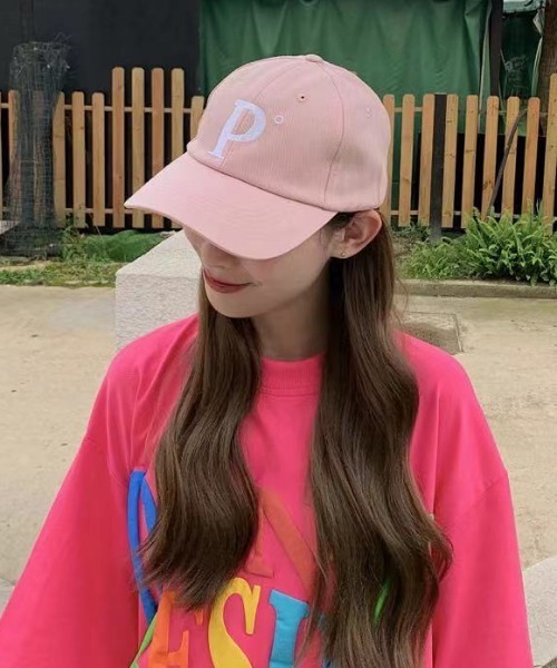 MANGROVE（マングローブ）の「Ｐロゴキャップ（キャップ・レディース・ブラック/グレー/ライトベージュ/ブルー/ライトピンク/ネイビー・FREE）」の6枚目の写真