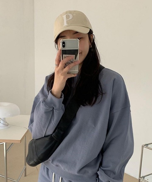 MANGROVE（マングローブ）の「Ｐロゴキャップ（キャップ・レディース・ブラック/グレー/ライトベージュ/ブルー/ライトピンク/ネイビー・FREE）」の3枚目の写真