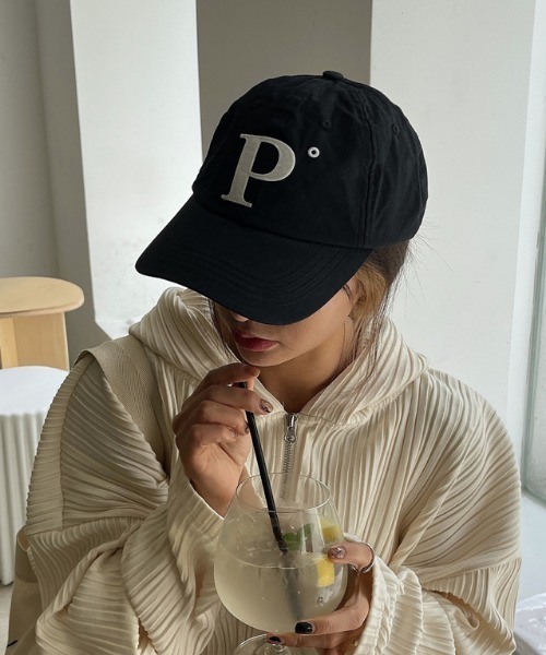 MANGROVE（マングローブ）の「Ｐロゴキャップ（キャップ・レディース・ブラック/グレー/ライトベージュ/ブルー/ライトピンク/ネイビー・FREE）」の16枚目の写真
