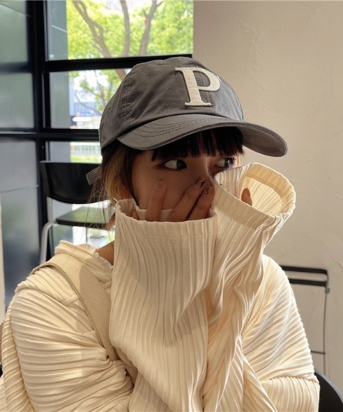 MANGROVE（マングローブ）の「Ｐロゴキャップ（キャップ・レディース・ブラック/グレー/ライトベージュ/ブルー/ライトピンク/ネイビー・FREE）」の20枚目の写真