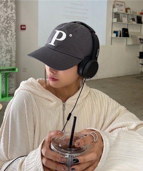 MANGROVE（マングローブ）の「Ｐロゴキャップ（キャップ・レディース・ブラック/グレー/ライトベージュ/ブルー/ライトピンク/ネイビー・FREE）」の22枚目の写真