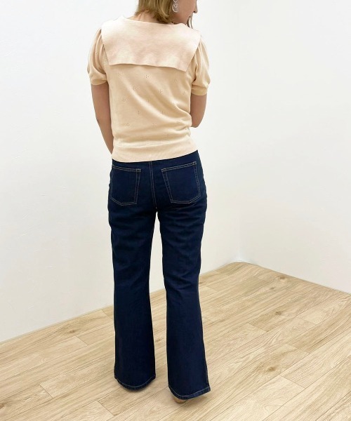 apres jour clair(アプレジュールクレア)の「【apres jour clair】セーラー襟ニットトップス【ZOZOTOWN限定アイテム】(ニット/セーター・レディース・ミント/アイボリー/ピンクベージュ・X-LARGE/フリー)」の21枚目の写真