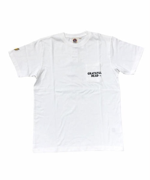 Request（リクエスト）の「【REQUEST】 Grateful Dead 16/-空紡糸 フロッキープリント Tシャツ（Tシャツ/カットソー・メンズ・チャコールグレー/ホワイト系その他/ブラック・2/3）」の4枚目の写真