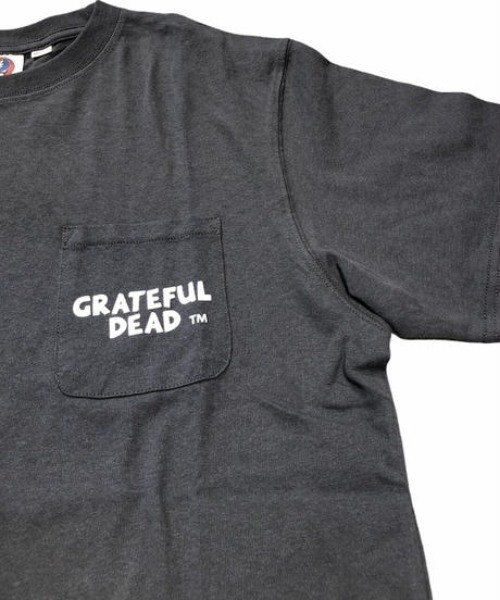 Request（リクエスト）の「【REQUEST】 Grateful Dead 16/-空紡糸 フロッキープリント Tシャツ（Tシャツ/カットソー・メンズ・チャコールグレー/ホワイト系その他/ブラック・2/3）」の20枚目の写真