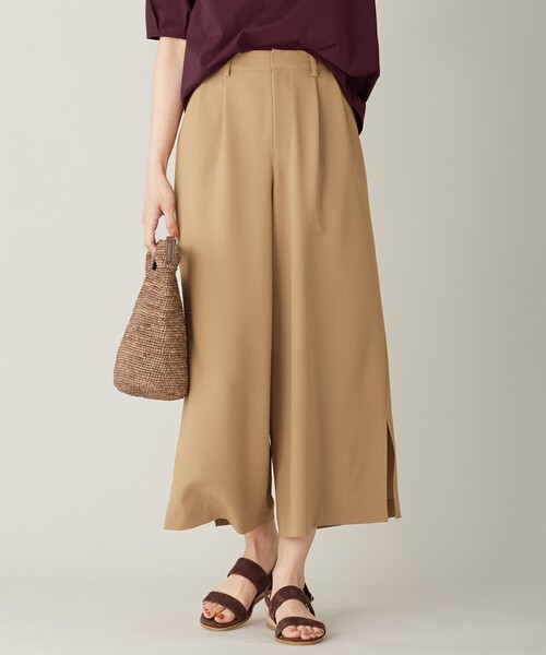 J.PRESS Ladies(J.プレス レディス)の「【洗える・イージーケア】シックアンドシン 2WAYストレッチ セミワイドパンツ(その他パンツ・レディース・ブラック系/ダークブラウン系/黄土色系・S/XS/XXS)」の3枚目の写真