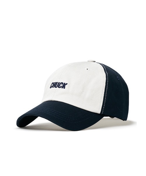 CHUCK（チャック）の「【CHUCK 】ビーチボール２トーンボールキャップ / CHUCK BEACHBALL TWOTONE BALLCAP ST（キャップ・レディース・ネイビー/ワインレッド・FREE）」の2枚目の写真
