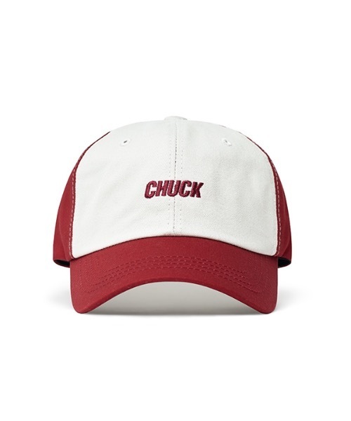 CHUCK（チャック）の「【CHUCK 】ビーチボール２トーンボールキャップ / CHUCK BEACHBALL TWOTONE BALLCAP ST（キャップ・レディース・ネイビー/ワインレッド・FREE）」の3枚目の写真