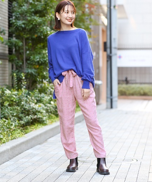 チチカカ（チチカカ）の「シャンブレージャカードパンツ（その他パンツ・レディース・ピンク/インディゴブルー/グリーン・FREE）」の8枚目の写真