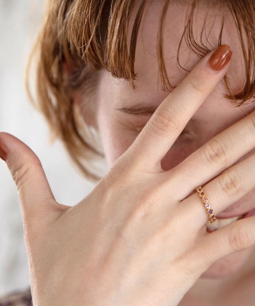 mangata(モンガータ)の「Pluie ring(リング・レディース・パープル・11号/9号)」の6枚目の写真