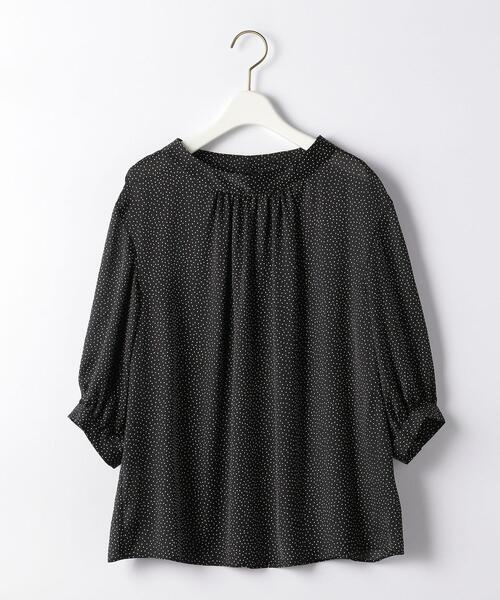 green label relaxing(グリーンレーベルリラクシング)の「ハイネック ギャザー SL ブラウス(シャツ/ブラウス・レディース・ライトグレー/ピンク/その他1・FREE)」の15枚目の写真