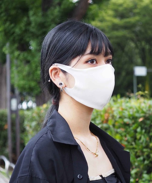 PR01.(ピーアールワン)の「RURURU MASK るるるマスク 2枚set (RM-001-2)(マスク・メンズ・オフホワイト/ライトグレー/ピンクベージュ/ベージュ・SMALL/MEDIUM)」の19枚目の写真