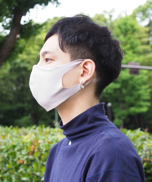 PR01.(ピーアールワン)の「RURURU MASK るるるマスク 2枚set (RM-001-2)(マスク・メンズ・オフホワイト/ライトグレー/ピンクベージュ/ベージュ・SMALL/MEDIUM)」の8枚目の写真