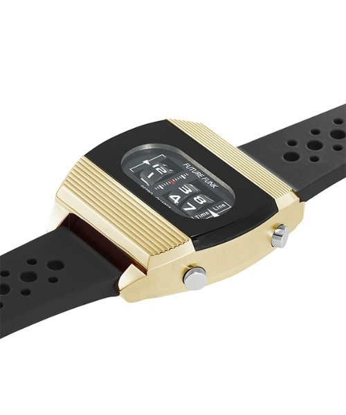 FUTURE FUNK（フーチャーファンク）の「【FUTURE FUNK】FF104-BK-RB アナログデジタル（アナログ腕時計・メンズ・ゴールド/ブラック・ONE SIZE）」の5枚目の写真