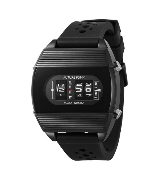 FUTURE FUNK（フーチャーファンク）の「【FUTURE FUNK】FF104-BK-RB アナログデジタル（アナログ腕時計・メンズ・ゴールド/ブラック・ONE SIZE）」の8枚目の写真