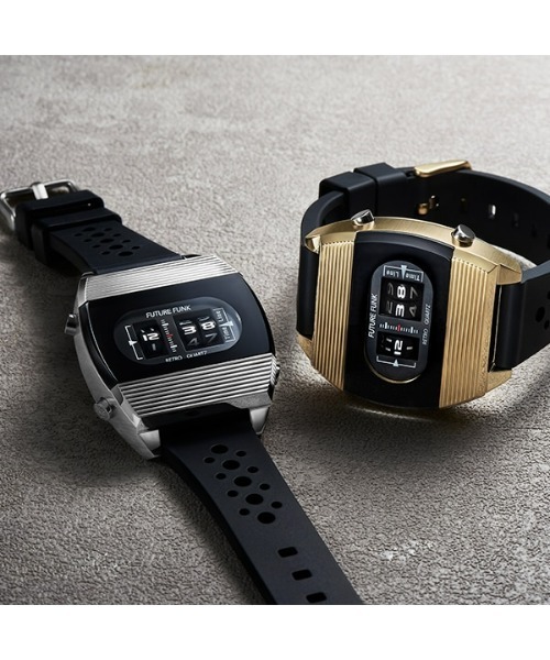 FUTURE FUNK（フーチャーファンク）の「【FUTURE FUNK】FF104-BK-RB アナログデジタル（アナログ腕時計・メンズ・ゴールド/ブラック・ONE SIZE）」の10枚目の写真