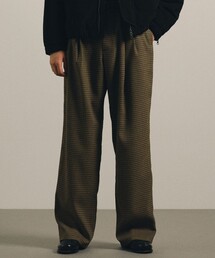 JOSEPH STUDIO | 【MEN・洗える】ガンクラブチェック ワイドパンツ(その他パンツ)