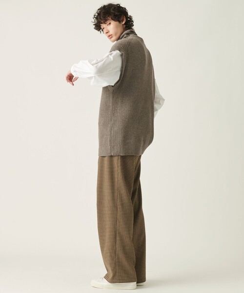 JOSEPH STUDIO（ジョゼフストゥディオ）の「ガンクラブチェック ワイドパンツ（その他パンツ・メンズ・黄土色系3・6/8）」の11枚目の写真