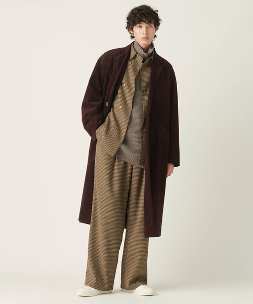 JOSEPH STUDIO（ジョゼフストゥディオ）の「ガンクラブチェック ワイドパンツ（その他パンツ・メンズ・黄土色系3・6/8）」の3枚目の写真