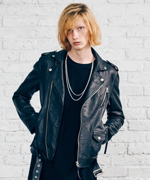 MSML(エムエスエムエル)の「LEATHER W RIDERS JACKET(ライダースジャケット・メンズ・ブラック・S/L/M)」の11枚目の写真