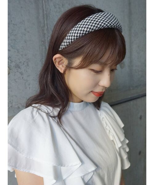 MERCURYDUO（マーキュリーデュオ）の「2WAYラッフルデザインスリーブブラウス（シャツ/ブラウス・レディース・ライトブルー/オフホワイト/ブラウン・FREE）」の12枚目の写真