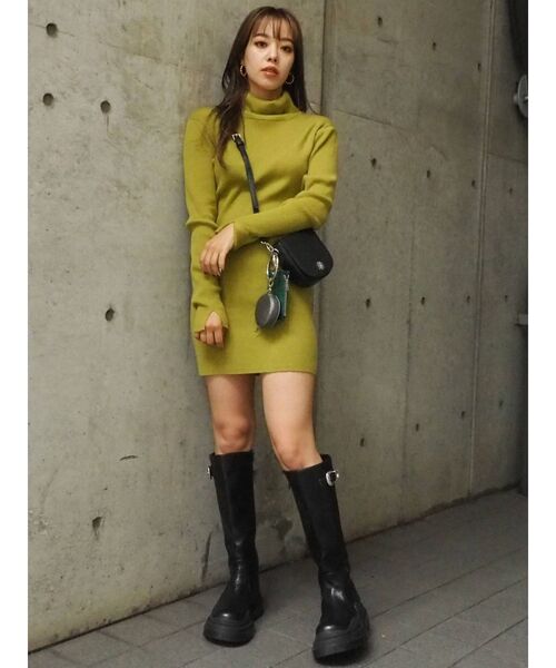 EVRIS（エヴリス）の「ベルテッドプラットフォームミドルブーツ（ブーツ・レディース・ブラック・SMALL/MEDIUM/LARGE）」の13枚目の写真