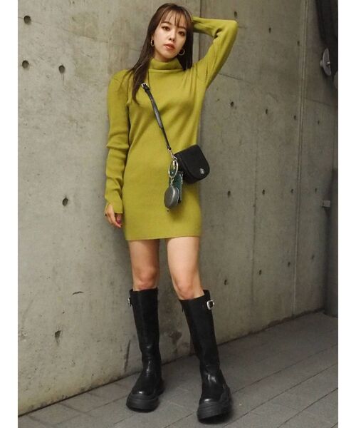 EVRIS（エヴリス）の「ベルテッドプラットフォームミドルブーツ（ブーツ・レディース・ブラック・SMALL/MEDIUM/LARGE）」の14枚目の写真