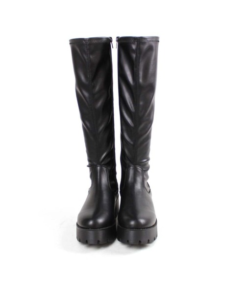 VIVIAN（ヴィヴィアン）の「インソールふかふか厚底ストレッチロングブーツ（ブーツ・レディース・ブラック/ダークブラウン/アイボリー/ブラック系その他3・S/M/L/LL）」の11枚目の写真