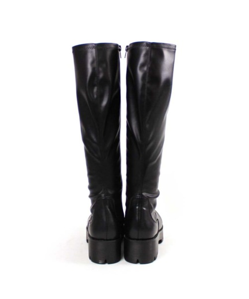 VIVIAN（ヴィヴィアン）の「インソールふかふか厚底ストレッチロングブーツ（ブーツ・レディース・ブラック/ダークブラウン/アイボリー/ブラック系その他3・S/M/L/LL）」の16枚目の写真