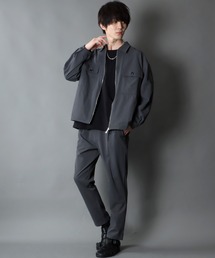 SITRY | シャツジャケット＆タックテーパードパンツ セットアップ(セットアップ)