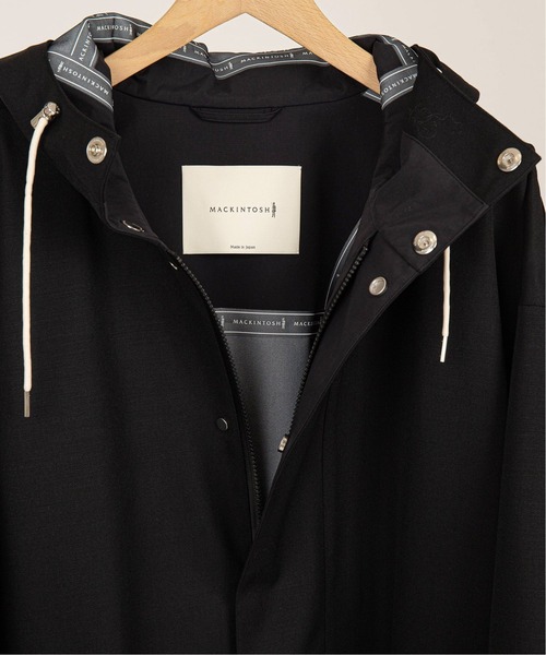 美品　マッキントッシュ　ウールショートモッズコート　マウンテンパーカー　黒　F 美品 マッキントッシュ ウールショートモッズコート マウンテン