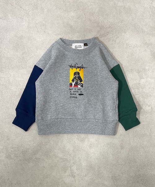 Mark Gonzales（マーク・ゴンザレス）の「【MARK GONZALES】 クレイジーMASKスウェット（80～140cm）（スウェット・キッズ・グレー/チャコール・90/100/110/120/80/130/140）」の2枚目の写真