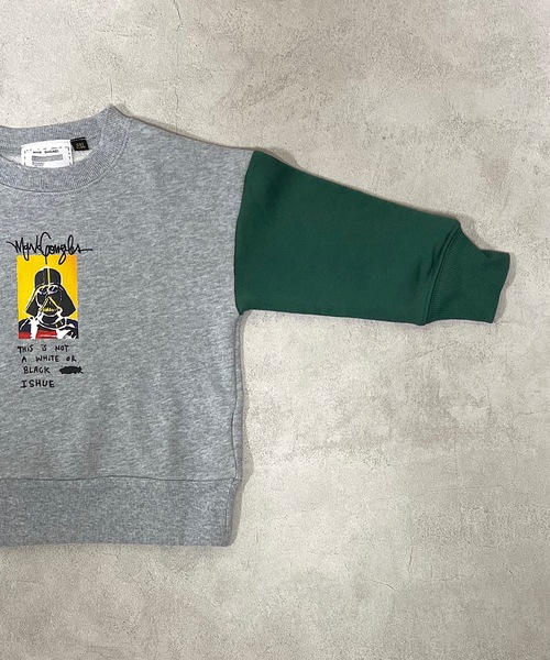 Mark Gonzales（マーク・ゴンザレス）の「【MARK GONZALES】 クレイジーMASKスウェット（80～140cm）（スウェット・キッズ・グレー/チャコール・90/100/110/120/80/130/140）」の5枚目の写真