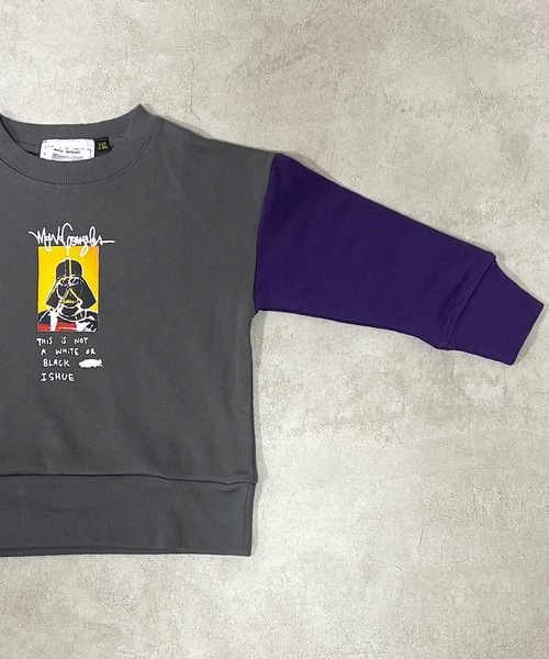 Mark Gonzales（マーク・ゴンザレス）の「【MARK GONZALES】 クレイジーMASKスウェット（80～140cm）（スウェット・キッズ・グレー/チャコール・90/100/110/120/80/130/140）」の4枚目の写真