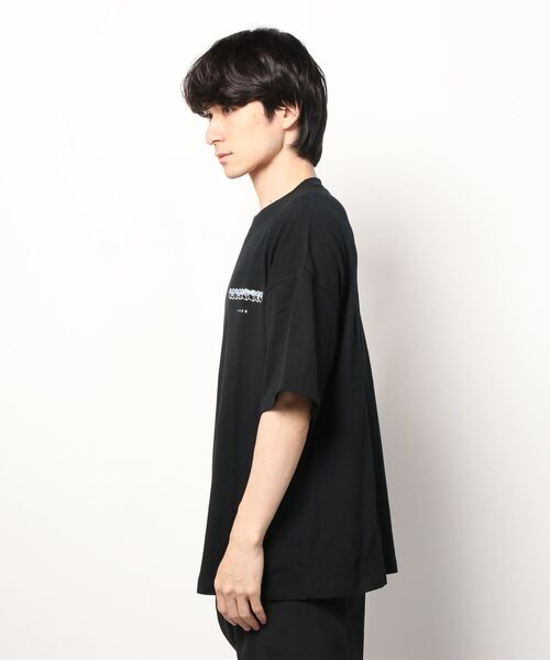 NCB neat caprice brand（エヌシービーニートカプリスブランド）の「NCB neat caprice brand(エヌシービーニートカプリスブランド) オノマトペ Tシャツ（Tシャツ/カットソー・メンズ・ホワイト/ブラック・MEDIUM/LARGE/X-LARGE）」の3枚目の写真