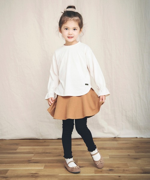 BRANSHES（ブランシェス）の「【WEB限定】キャンディースリーブ長袖Tシャツ（Tシャツ/カットソー・キッズ・ラベンダー/ブラック/ピンク/アイボリー・110cm/130cm/150cm/100cm/120cm/140cm）」の9枚目の写真