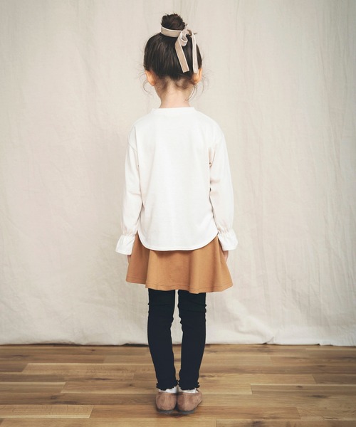 BRANSHES（ブランシェス）の「【WEB限定】キャンディースリーブ長袖Tシャツ（Tシャツ/カットソー・キッズ・ラベンダー/ブラック/ピンク/アイボリー・110cm/130cm/150cm/100cm/120cm/140cm）」の10枚目の写真