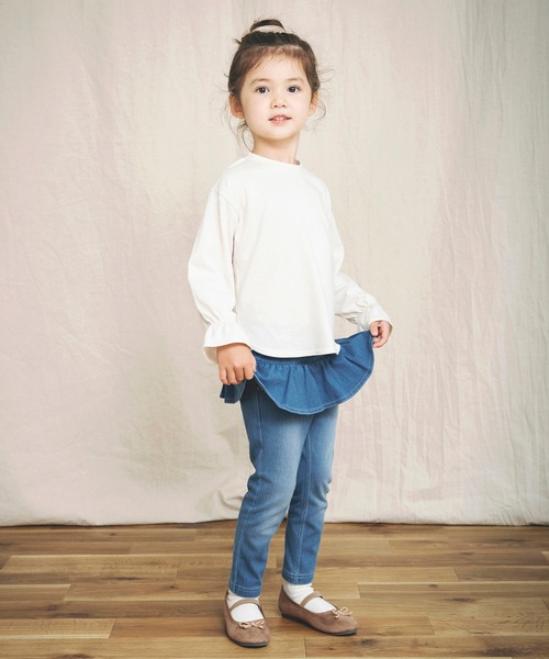 BRANSHES（ブランシェス）の「【WEB限定】キャンディースリーブ長袖Tシャツ（Tシャツ/カットソー・キッズ・ラベンダー/ブラック/ピンク/アイボリー・110cm/130cm/150cm/100cm/120cm/140cm）」の12枚目の写真