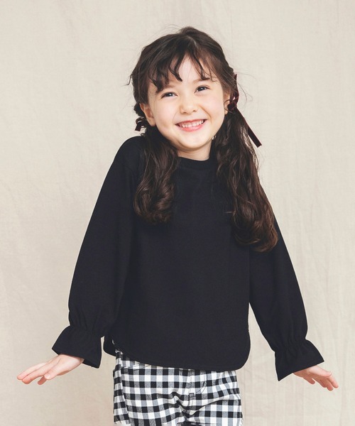 BRANSHES（ブランシェス）の「【WEB限定】キャンディースリーブ長袖Tシャツ（Tシャツ/カットソー・キッズ・ラベンダー/ブラック/ピンク/アイボリー・110cm/130cm/150cm/100cm/120cm/140cm）」の13枚目の写真