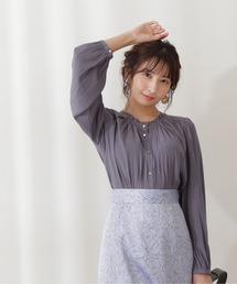 PROPORTION BODY DRESSING | フリルネックブラウス / 1211210004(シャツ/ブラウス)