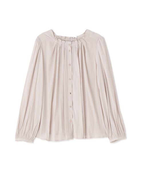 PROPORTION BODY DRESSING(プロポーションボディドレッシング)の「フリルネックブラウス / 1211210004(シャツ/ブラウス・レディース・ピンク/ホワイト系その他/グレー・MEDIUM/SMALL)」の12枚目の写真