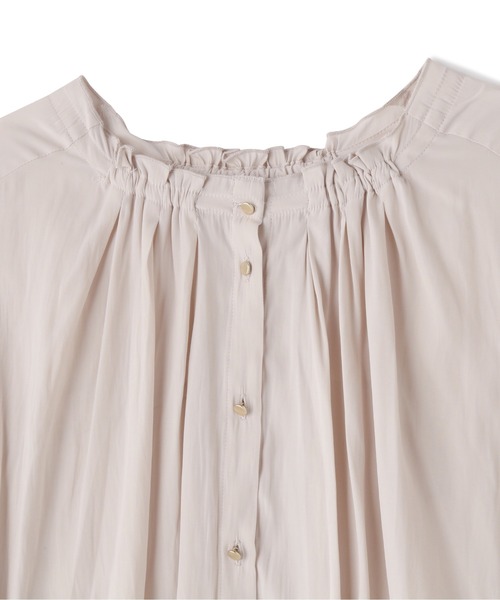 PROPORTION BODY DRESSING(プロポーションボディドレッシング)の「フリルネックブラウス / 1211210004(シャツ/ブラウス・レディース・ピンク/ホワイト系その他/グレー・MEDIUM/SMALL)」の15枚目の写真