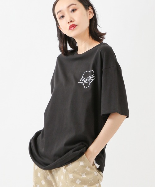 eyeye(アイアイ)の「eyeye/HEART T 2935091(Tシャツ/カットソー・レディース・ブラック・FREE)」の1枚目の写真