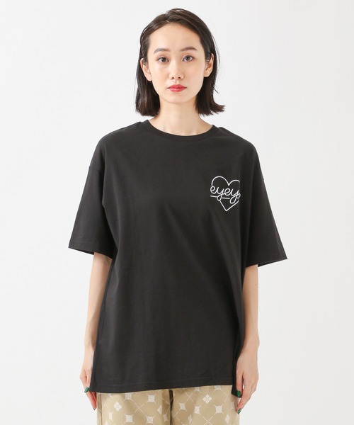 eyeye(アイアイ)の「eyeye/HEART T 2935091(Tシャツ/カットソー・レディース・ブラック・FREE)」の4枚目の写真