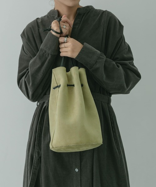 KBF+（ケービーエフプラス）の「KBF+　リバーシブルボア巾着∴∴（ショルダーバッグ・レディース・グリーン系その他/ベージュ系その他・ONE）」の5枚目の写真