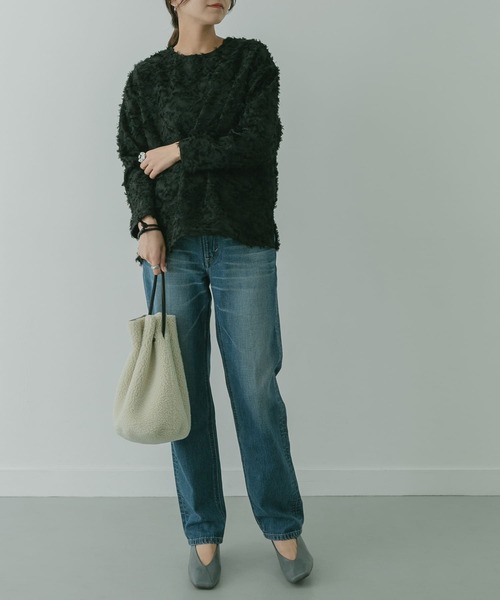 KBF+（ケービーエフプラス）の「KBF+　リバーシブルボア巾着∴∴（ショルダーバッグ・レディース・グリーン系その他/ベージュ系その他・ONE）」の6枚目の写真