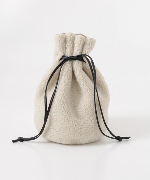 KBF+（ケービーエフプラス）の「KBF+　リバーシブルボア巾着∴∴（ショルダーバッグ・レディース・グリーン系その他/ベージュ系その他・ONE）」の15枚目の写真