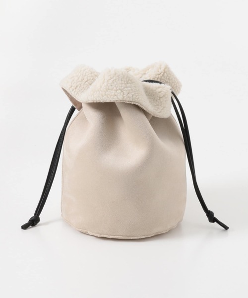 KBF+（ケービーエフプラス）の「KBF+　リバーシブルボア巾着∴∴（ショルダーバッグ・レディース・グリーン系その他/ベージュ系その他・ONE）」の14枚目の写真