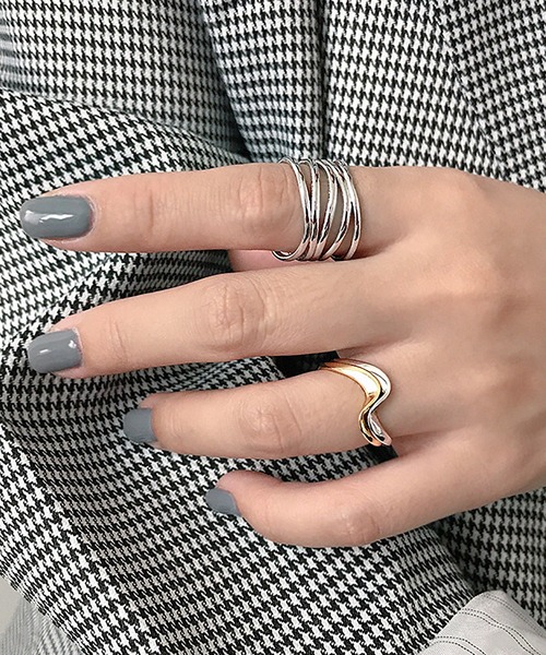 ABBEY MARKET(アビーマーケット)の「シルバーリング 指輪 silverring(リング・レディース・シルバー/ゴールド・FREE)」の9枚目の写真