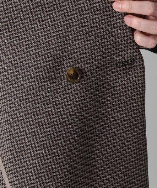 RAGEBLUE(レイジブルー)の「ケミステック/ダブル柄テーラードジャケット<セットアップ着用可能>/957898(テーラードジャケット・メンズ・ブラウン/グレー・MEDIUM/LARGE)」の6枚目の写真